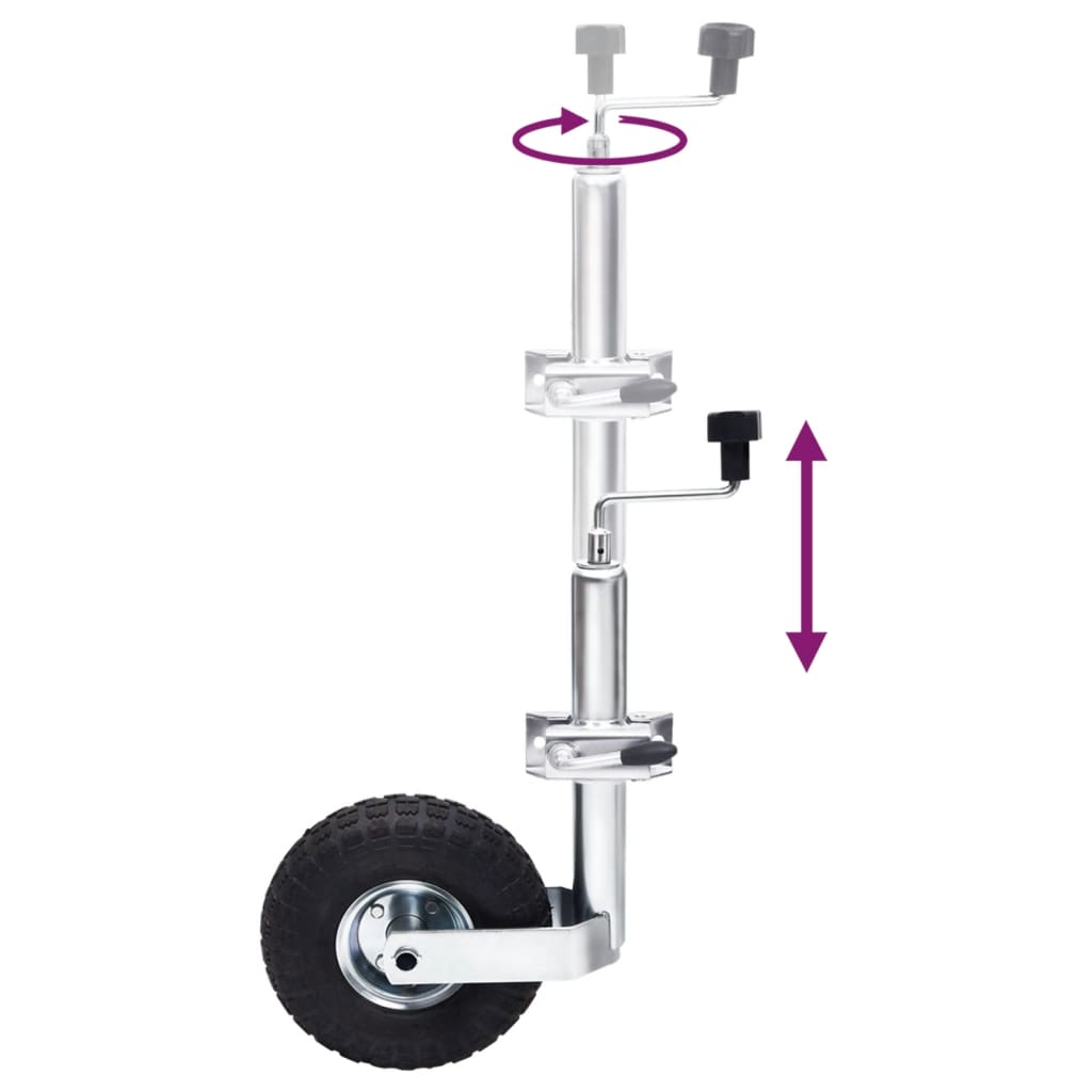 vidaXL Roată de manevră 48 mm cu 1 clemă despicată și pene de roată vidaXL Roată de manevră 48 mm cu 1 clemă despicată și pene de roată