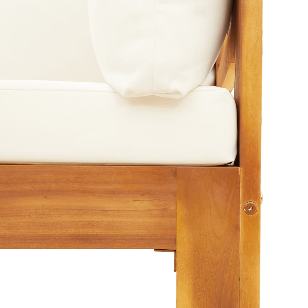 vidaXL Set canapele de grădină cu perne, 4 piese, lemn masiv de acacia vidaXL Set canapele de grădină cu perne, 4 piese, lemn masiv de acacia