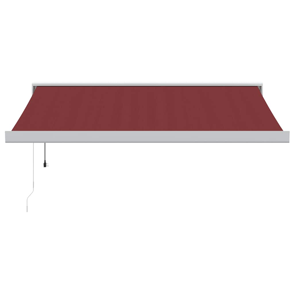 vidaXL Copertina retractabilă automat, vișiniu, 300x250 cm