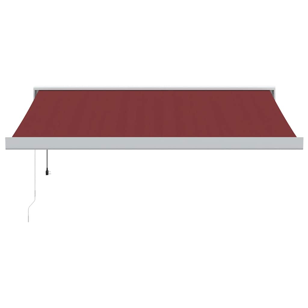 vidaXL Copertina retractabilă automat, vișiniu, 350x250 cm