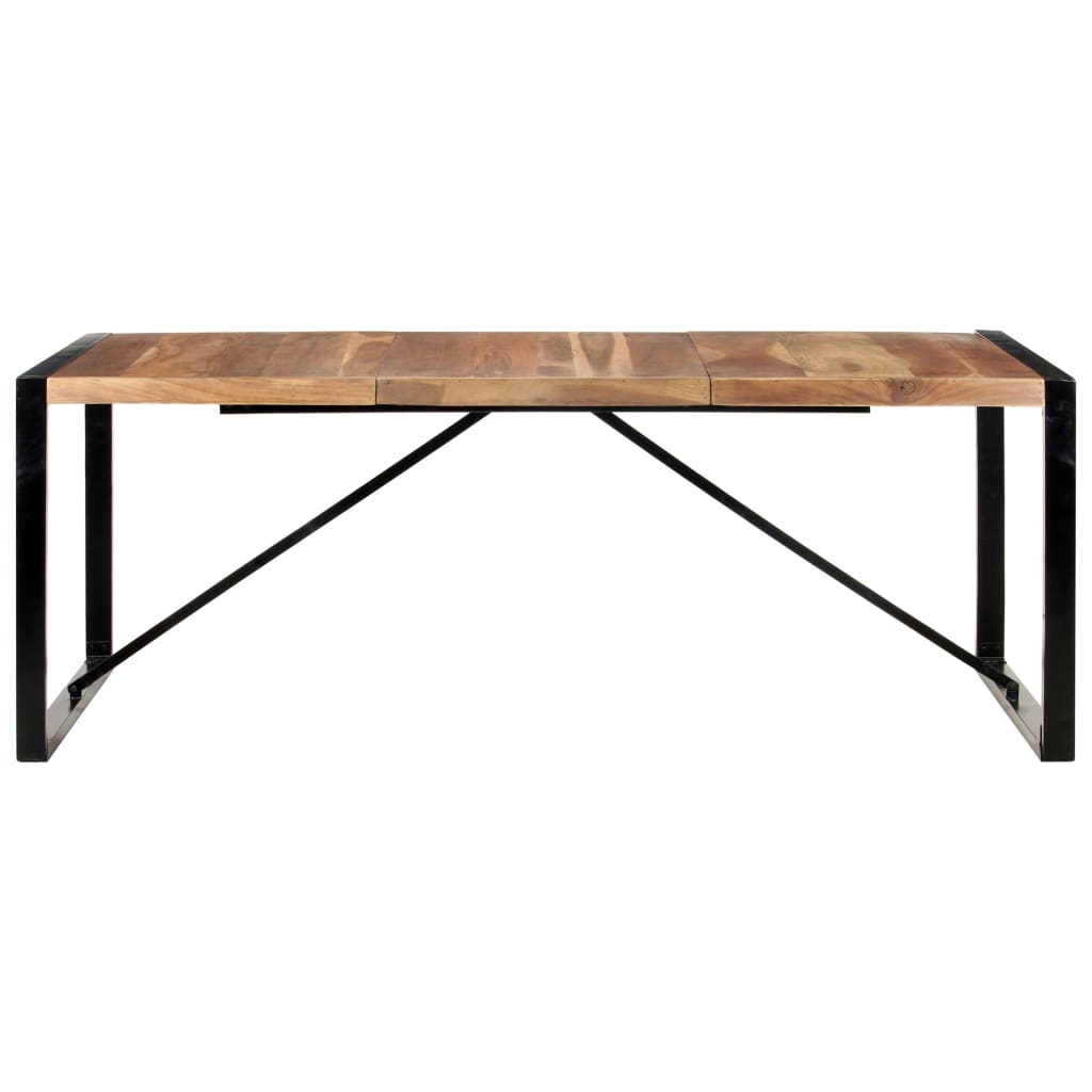 vidaXL Masă de bucătărie, 200x100x75 cm, lemn masiv vidaXL Masă de bucătărie, 200x100x75 cm, lemn masiv