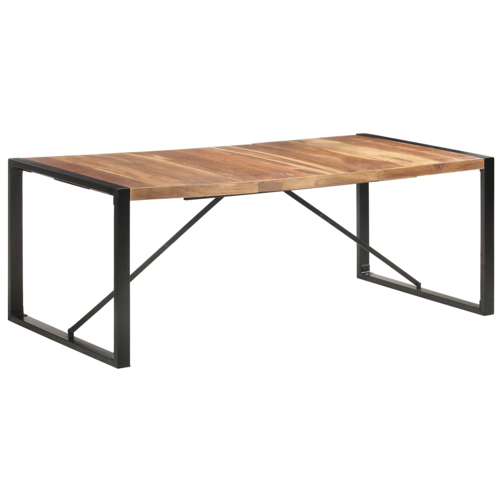 vidaXL Masă de bucătărie, 200x100x75 cm, lemn masiv vidaXL Masă de bucătărie, 200x100x75 cm, lemn masiv