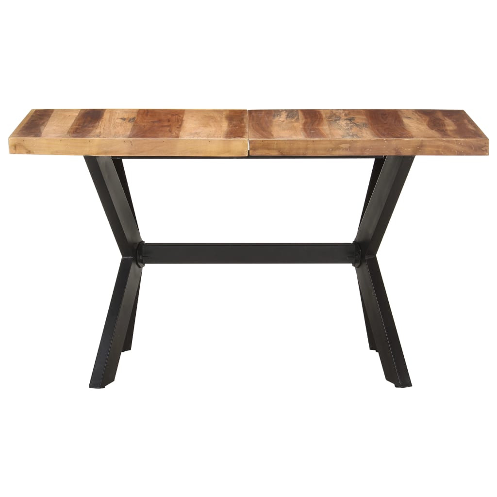 vidaXL Masă de bucătărie, 140x70x75 cm, lemn masiv, finisaj miere vidaXL Masă de bucătărie, 140x70x75 cm, lemn masiv, finisaj miere