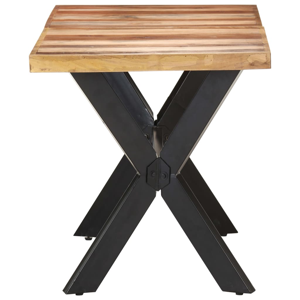 vidaXL Masă de bucătărie, 140x70x75 cm, lemn masiv, finisaj miere vidaXL Masă de bucătărie, 140x70x75 cm, lemn masiv, finisaj miere
