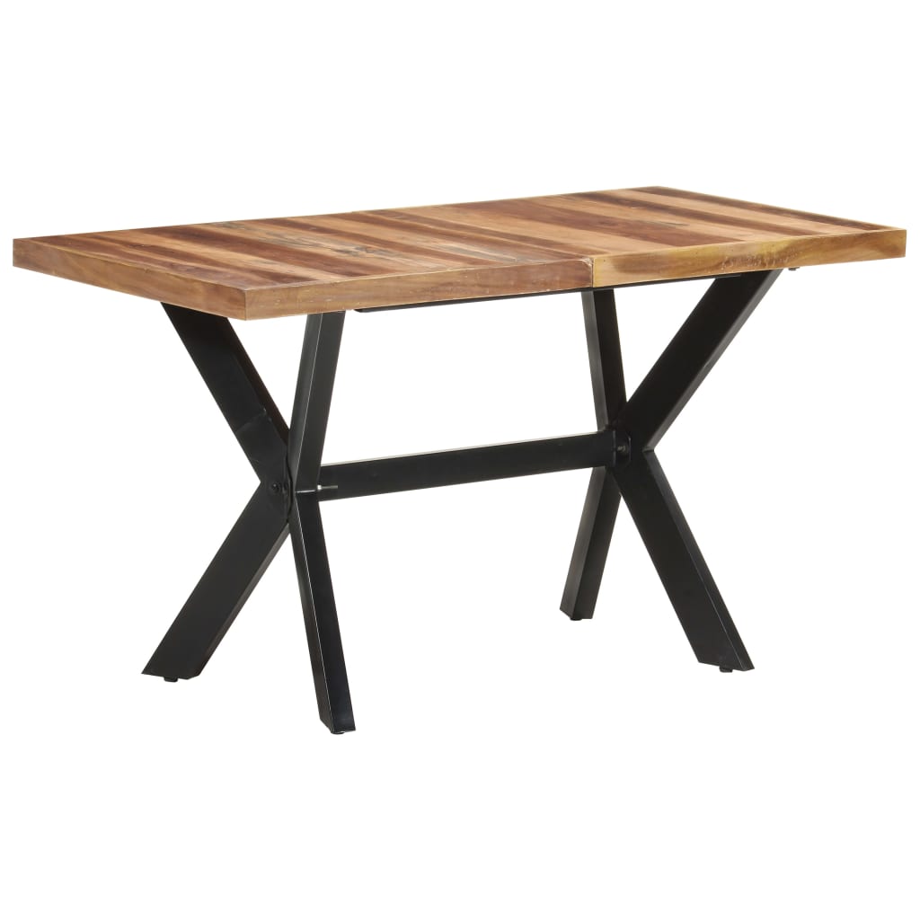vidaXL Masă de bucătărie, 140x70x75 cm, lemn masiv, finisaj miere vidaXL Masă de bucătărie, 140x70x75 cm, lemn masiv, finisaj miere