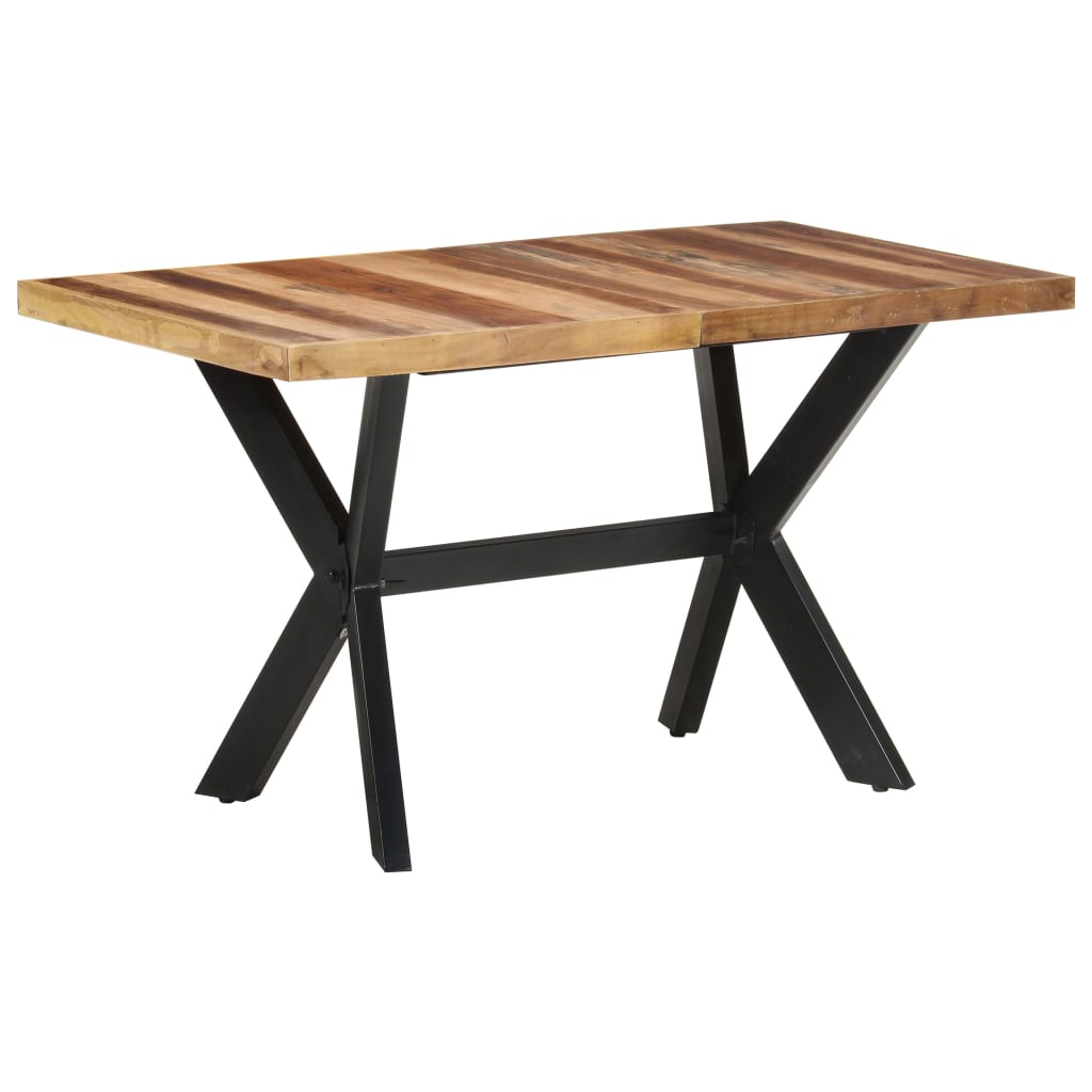 vidaXL Masă de bucătărie, 140x70x75 cm, lemn masiv, finisaj miere vidaXL Masă de bucătărie, 140x70x75 cm, lemn masiv, finisaj miere