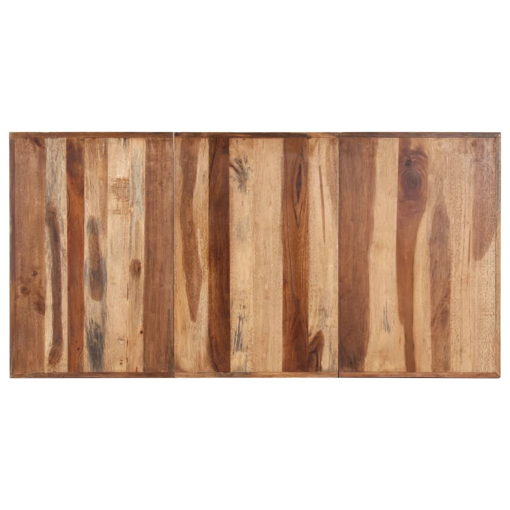 vidaXL Masă de bucătărie, 160x80x75 cm, lemn masiv cu finisaj miere vidaXL Masă de bucătărie, 160x80x75 cm, lemn masiv cu finisaj miere