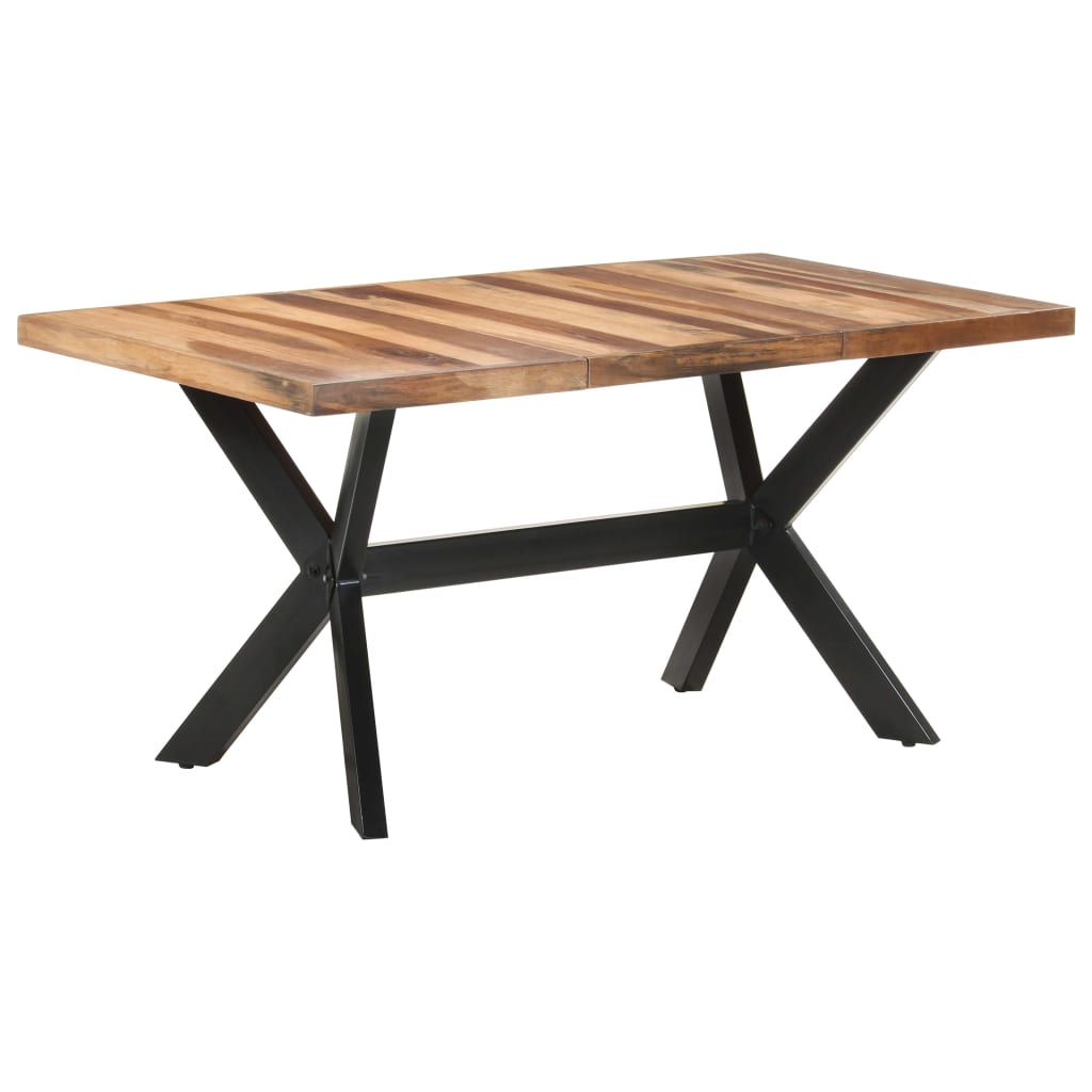 vidaXL Masă de bucătărie, 160x80x75 cm, lemn masiv cu finisaj miere vidaXL Masă de bucătărie, 160x80x75 cm, lemn masiv cu finisaj miere
