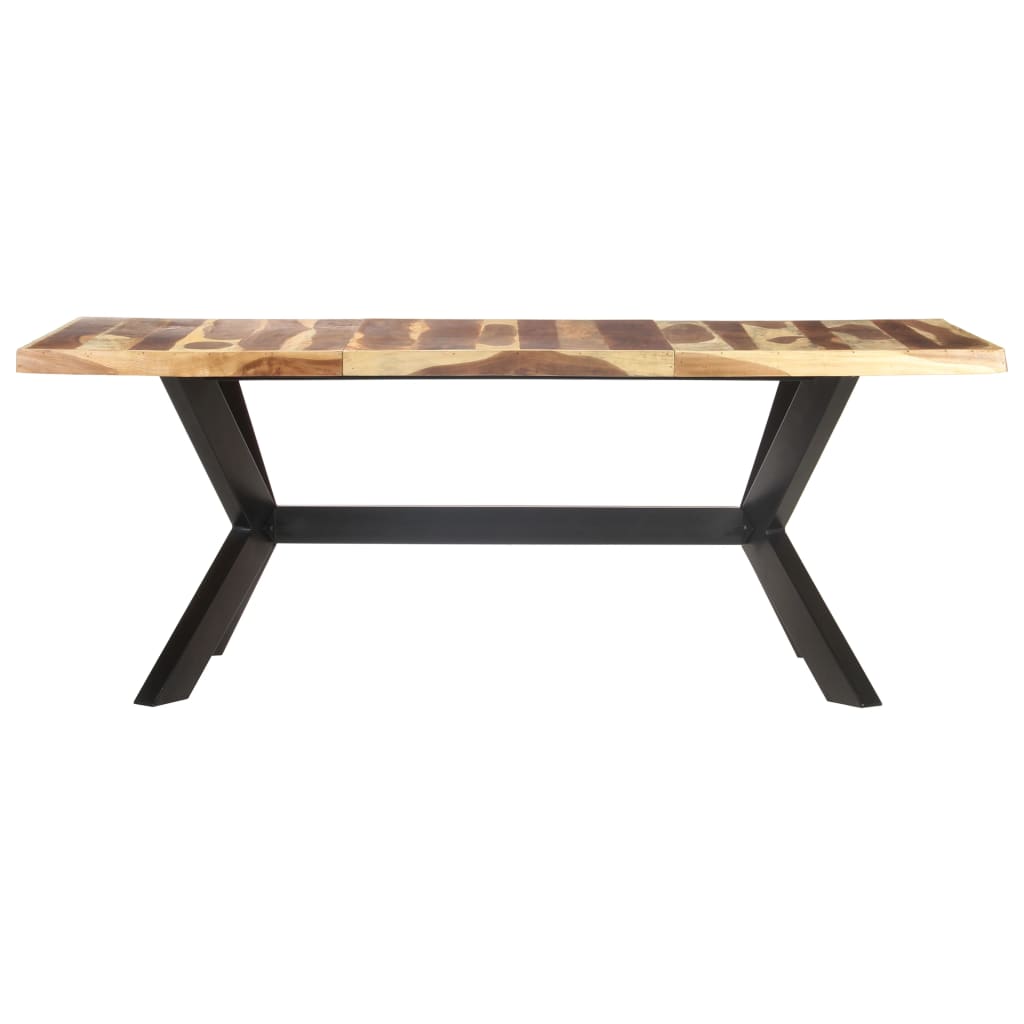 vidaXL Masă bucătărie, 200x100x75 cm, lemn masiv cu finisaj miere vidaXL Masă bucătărie, 200x100x75 cm, lemn masiv cu finisaj miere