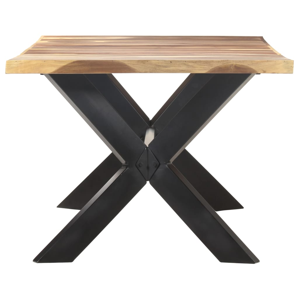 vidaXL Masă bucătărie, 200x100x75 cm, lemn masiv cu finisaj miere vidaXL Masă bucătărie, 200x100x75 cm, lemn masiv cu finisaj miere