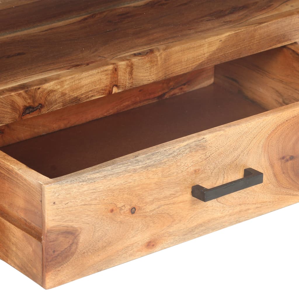 vidaXL Comodă TV, 120 x 35 x 45 cm, lemn masiv cu finisaj miere