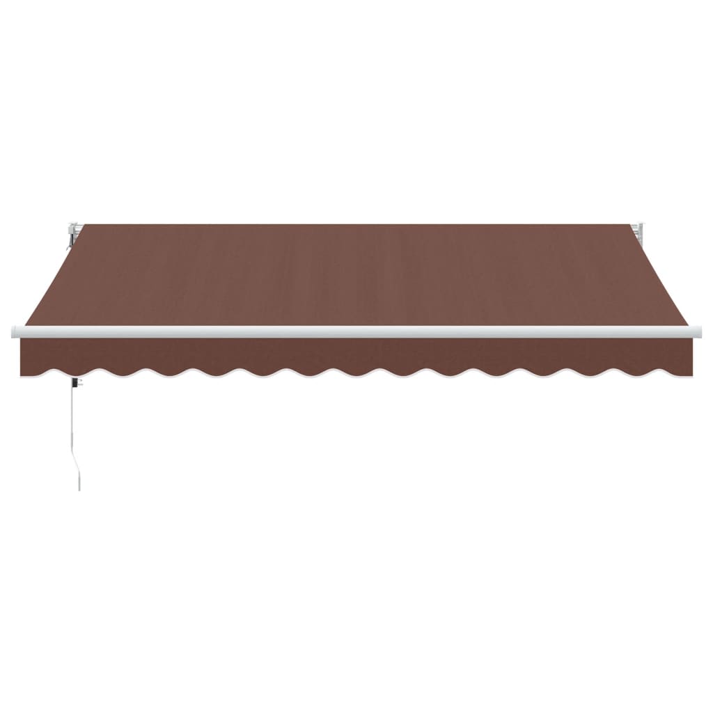 vidaXL Copertina retractabilă automat, maro, 350x250 cm