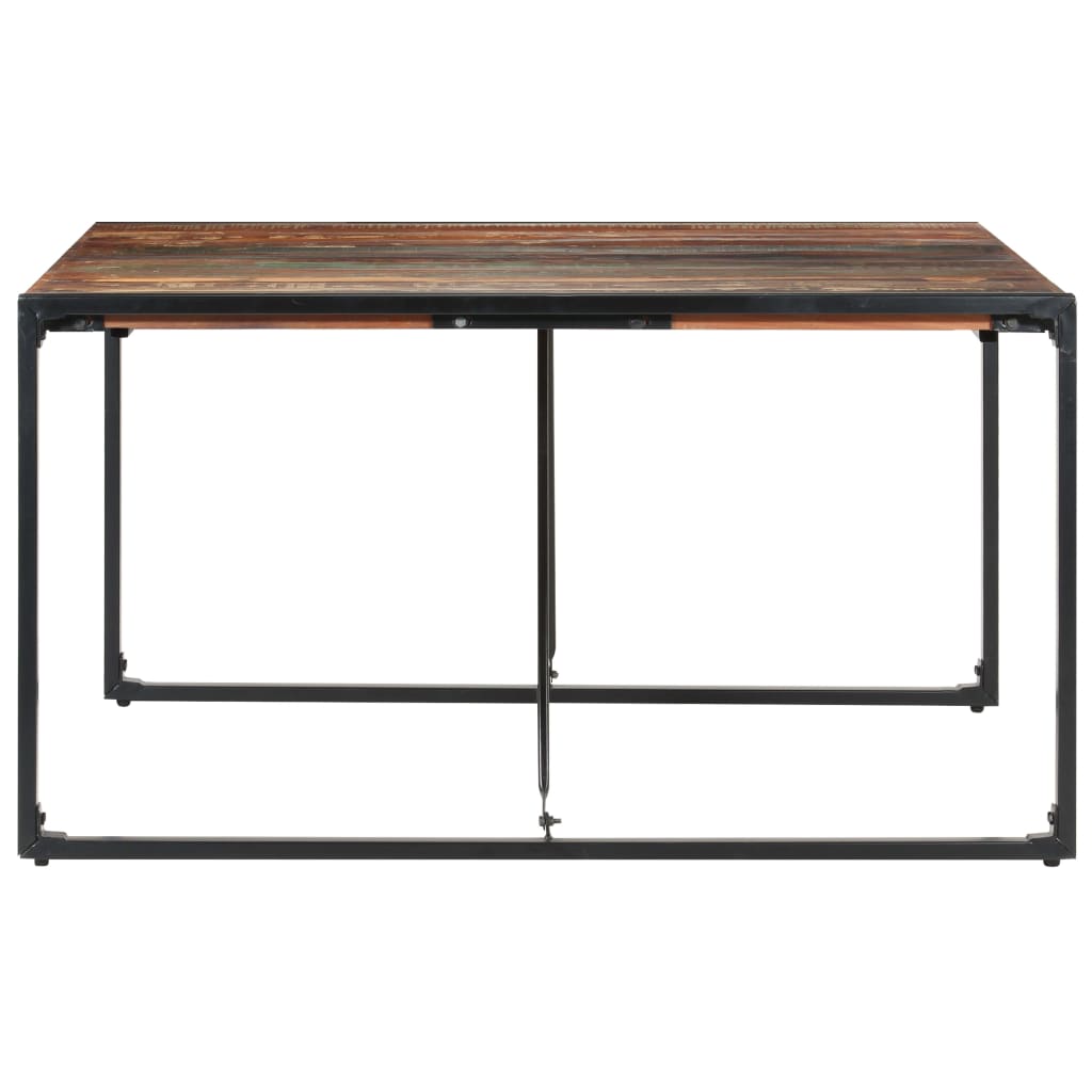 vidaXL Masă de bucătărie, 140x140x75 cm, lemn masiv reciclat vidaXL Masă de bucătărie, 140x140x75 cm, lemn masiv reciclat