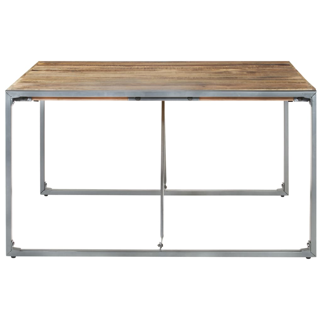 vidaXL Masă de bucătărie, 140x140x75 cm, lemn de mango nefinisat vidaXL Masă de bucătărie, 140x140x75 cm, lemn de mango nefinisat