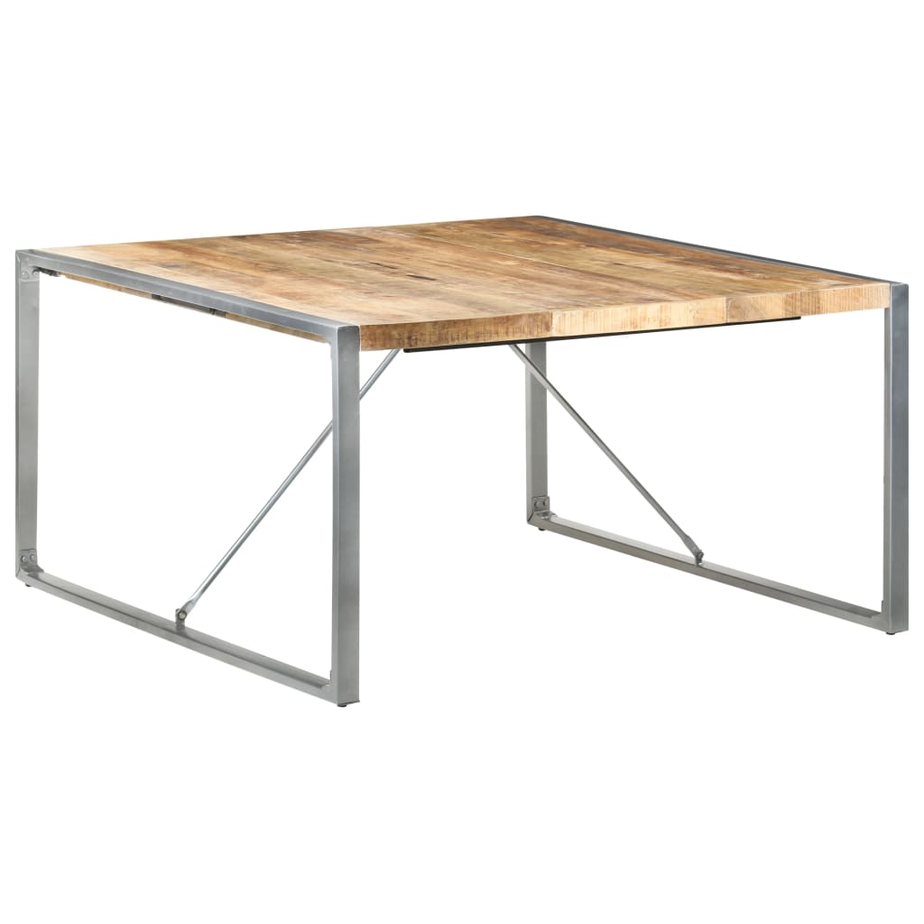 vidaXL Masă de bucătărie, 140x140x75 cm, lemn de mango nefinisat vidaXL Masă de bucătărie, 140x140x75 cm, lemn de mango nefinisat