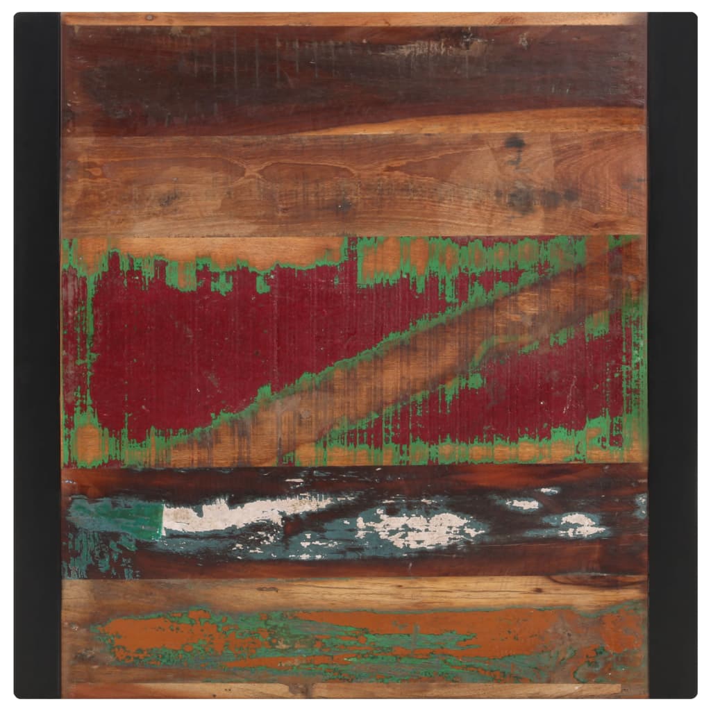 vidaXL Masă de bucătărie, 70 x 70 x 75 cm, lemn masiv reciclat