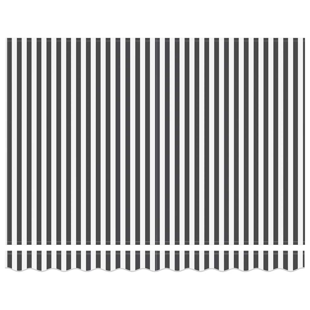 vidaXL Copertină retractabilă manual, antracit/alb, 300x250 cm