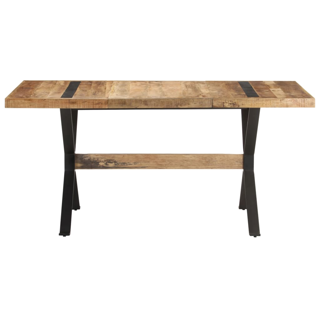 vidaXL Masă de bucătărie, 160 x 80 x 76 cm, lemn de mango nefinisat vidaXL Masă de bucătărie, 160 x 80 x 76 cm, lemn de mango nefinisat