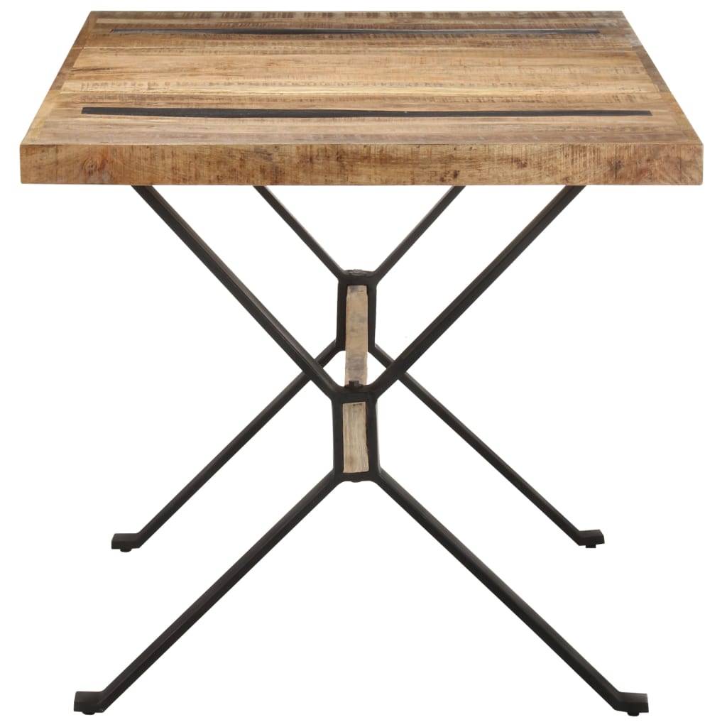 vidaXL Masă de bucătărie, 160 x 80 x 76 cm, lemn de mango nefinisat vidaXL Masă de bucătărie, 160 x 80 x 76 cm, lemn de mango nefinisat