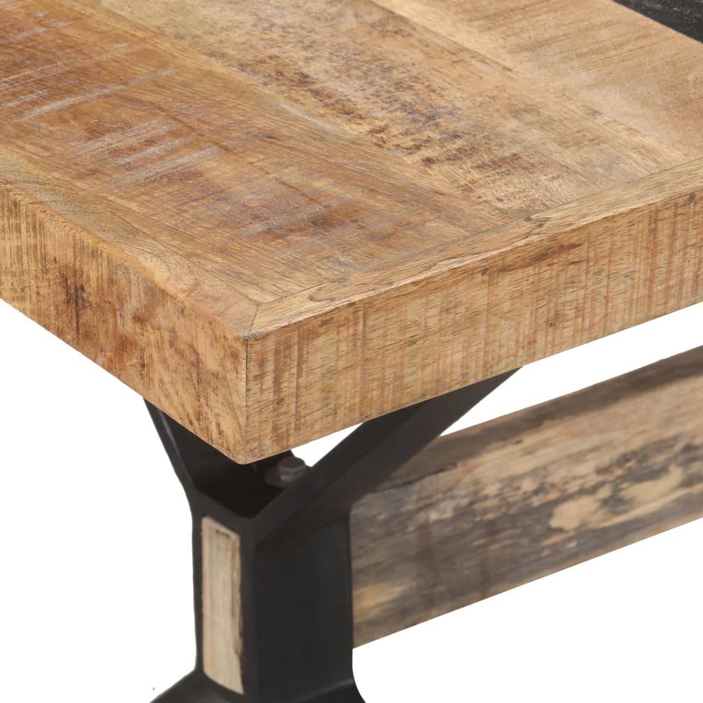 vidaXL Masă de bucătărie, 160 x 80 x 76 cm, lemn de mango nefinisat vidaXL Masă de bucătărie, 160 x 80 x 76 cm, lemn de mango nefinisat