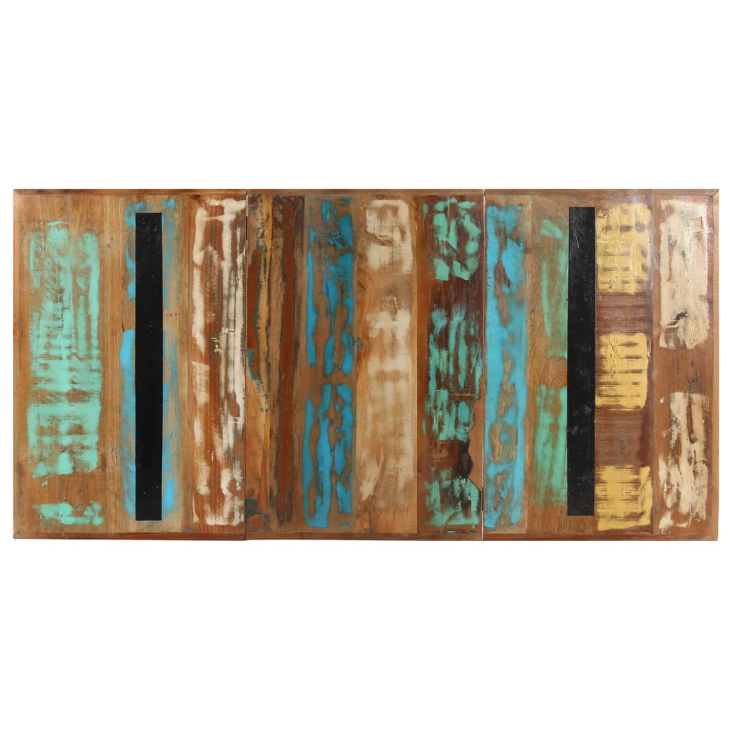 vidaXL Masă de bucătărie, 160x80x76 cm, lemn masiv reciclat vidaXL Masă de bucătărie, 160x80x76 cm, lemn masiv reciclat
