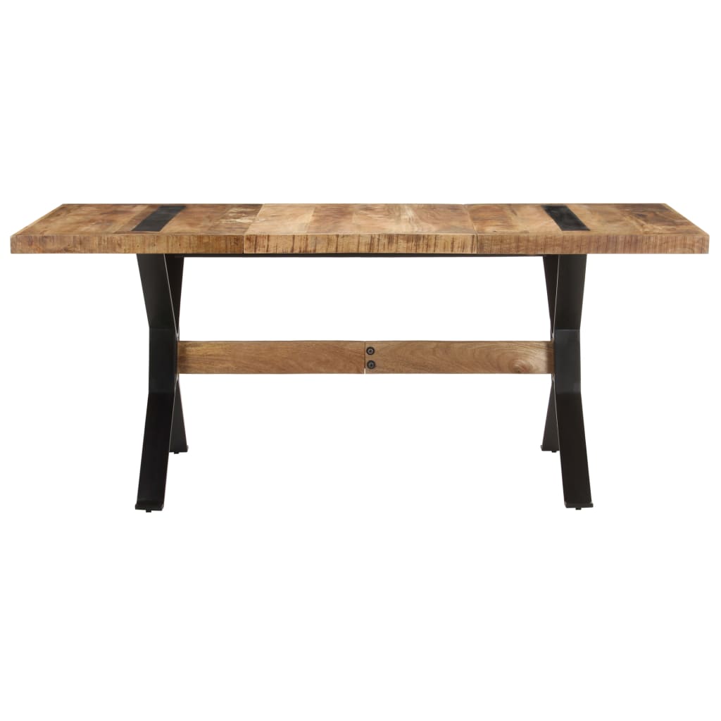 vidaXL Masă de bucătărie, 180x90x76 cm, lemn de mango nefinisat vidaXL Masă de bucătărie, 180x90x76 cm, lemn de mango nefinisat