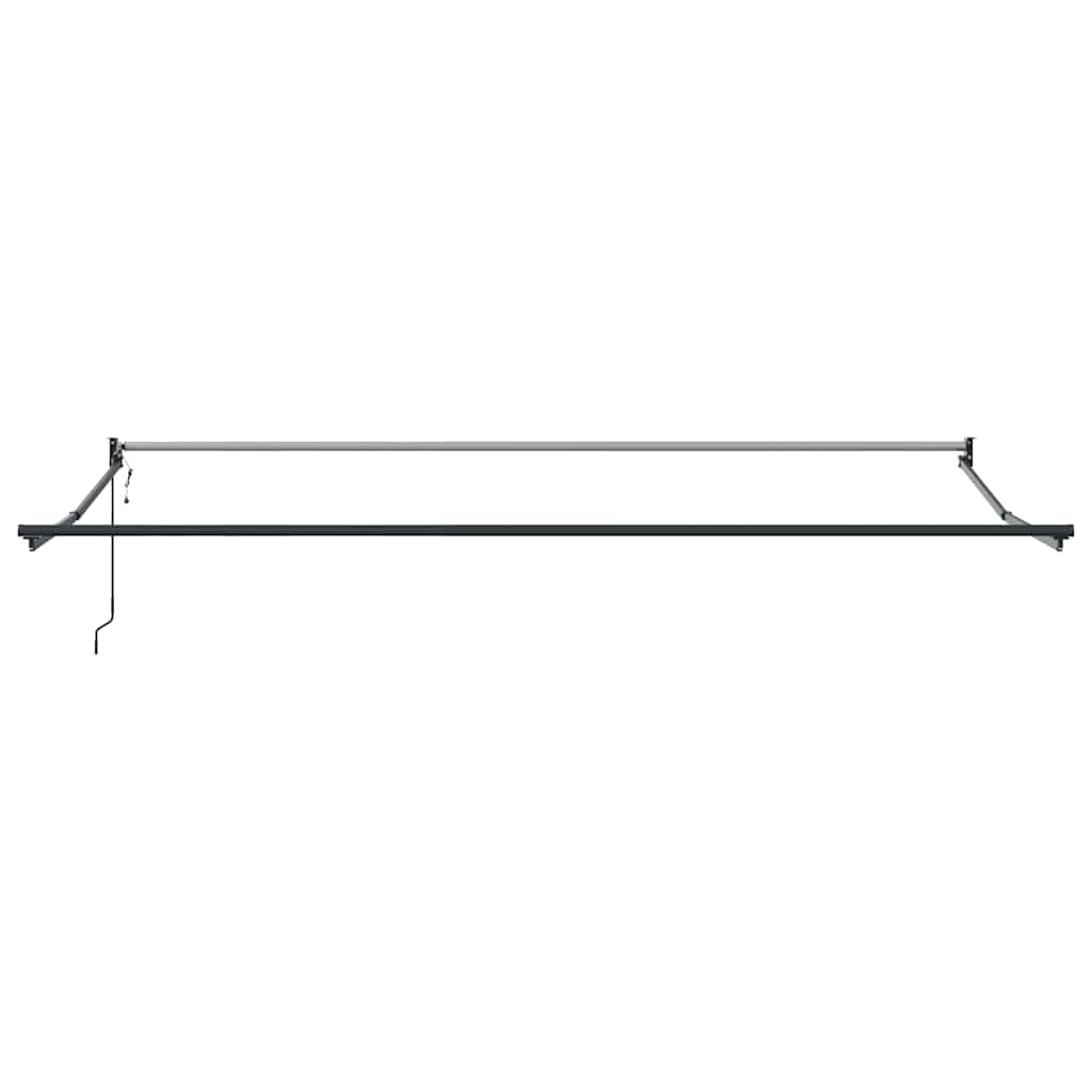 vidaXL Copertină retractabilă antracit/alb, 4x3 m, textil/aluminiu