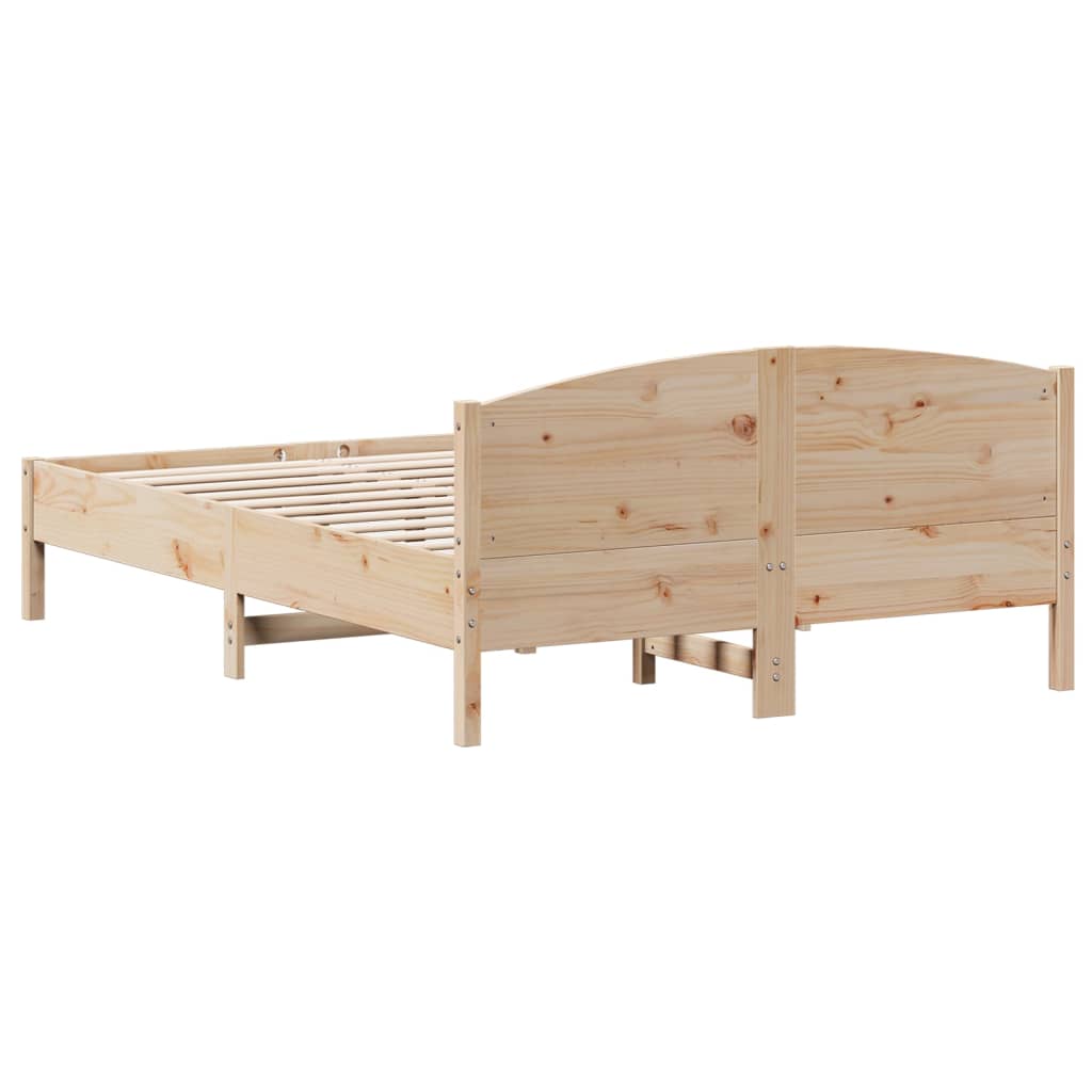 vidaXL Cadru de pat fără saltea, 150x200 cm, lemn masiv pin vidaXL Cadru de pat fără saltea, 150x200 cm, lemn masiv pin