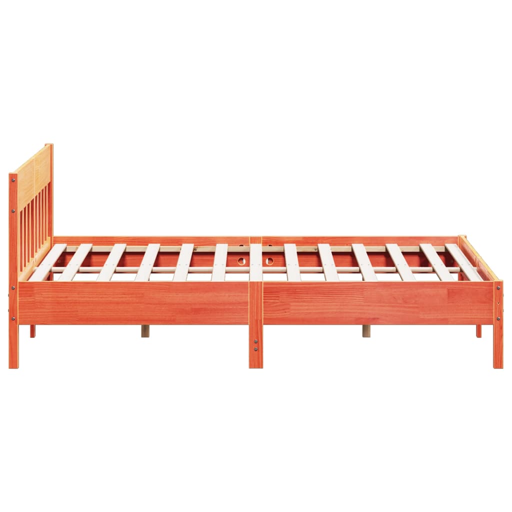 vidaXL Cadru de pat fără saltea, maro ceruit 180x200 cm lemn masiv pin vidaXL Cadru de pat fără saltea, maro ceruit 180x200 cm lemn masiv pin