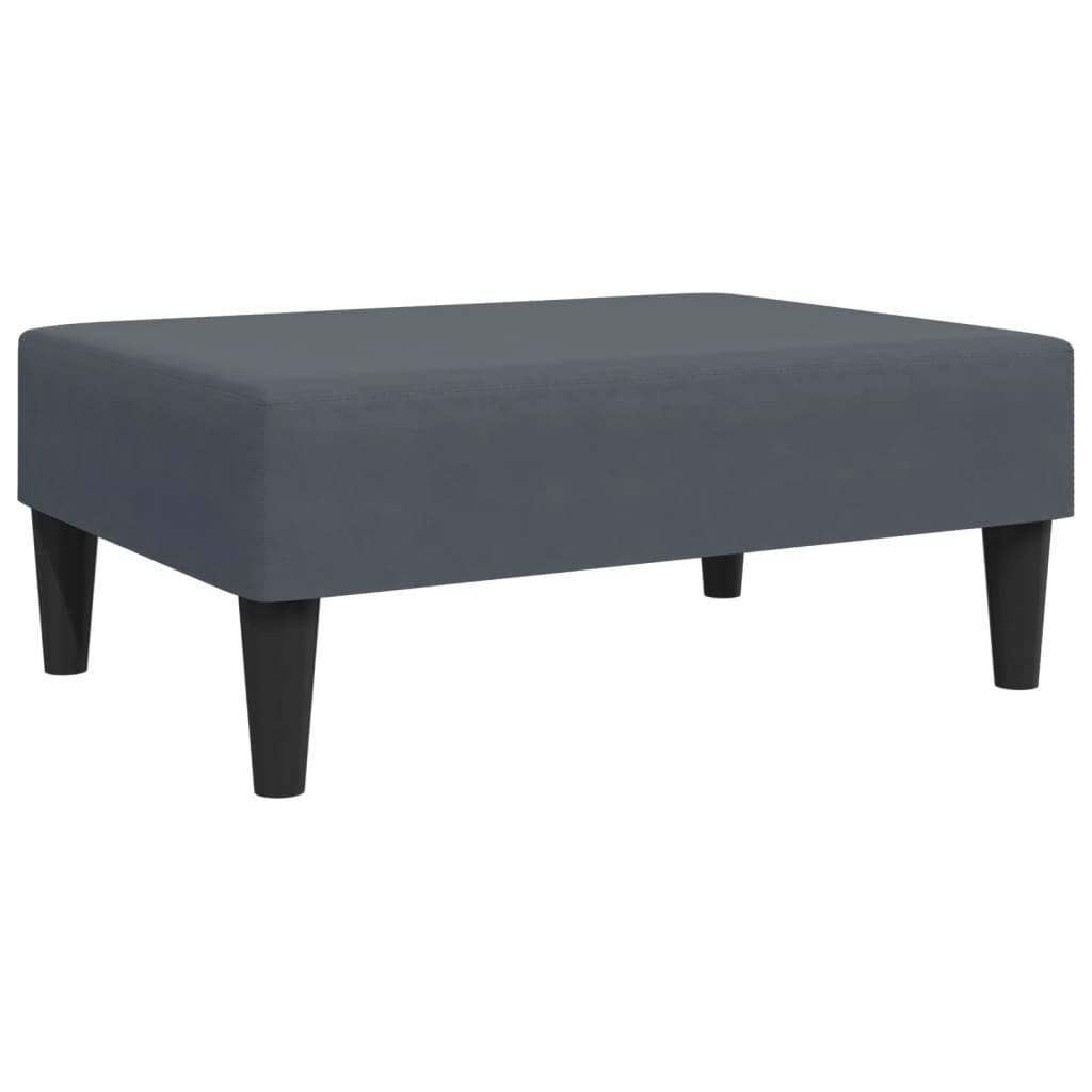 vidaXL Set canapea cu perne, 2 piese, gri închis, catifea