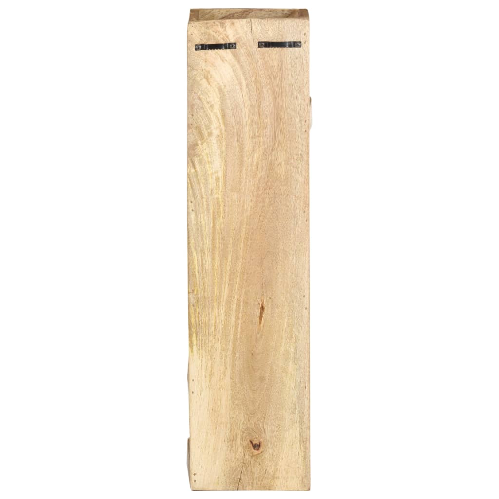 vidaXL Suport de vin pentru 5 sticle, lemn masiv de mango