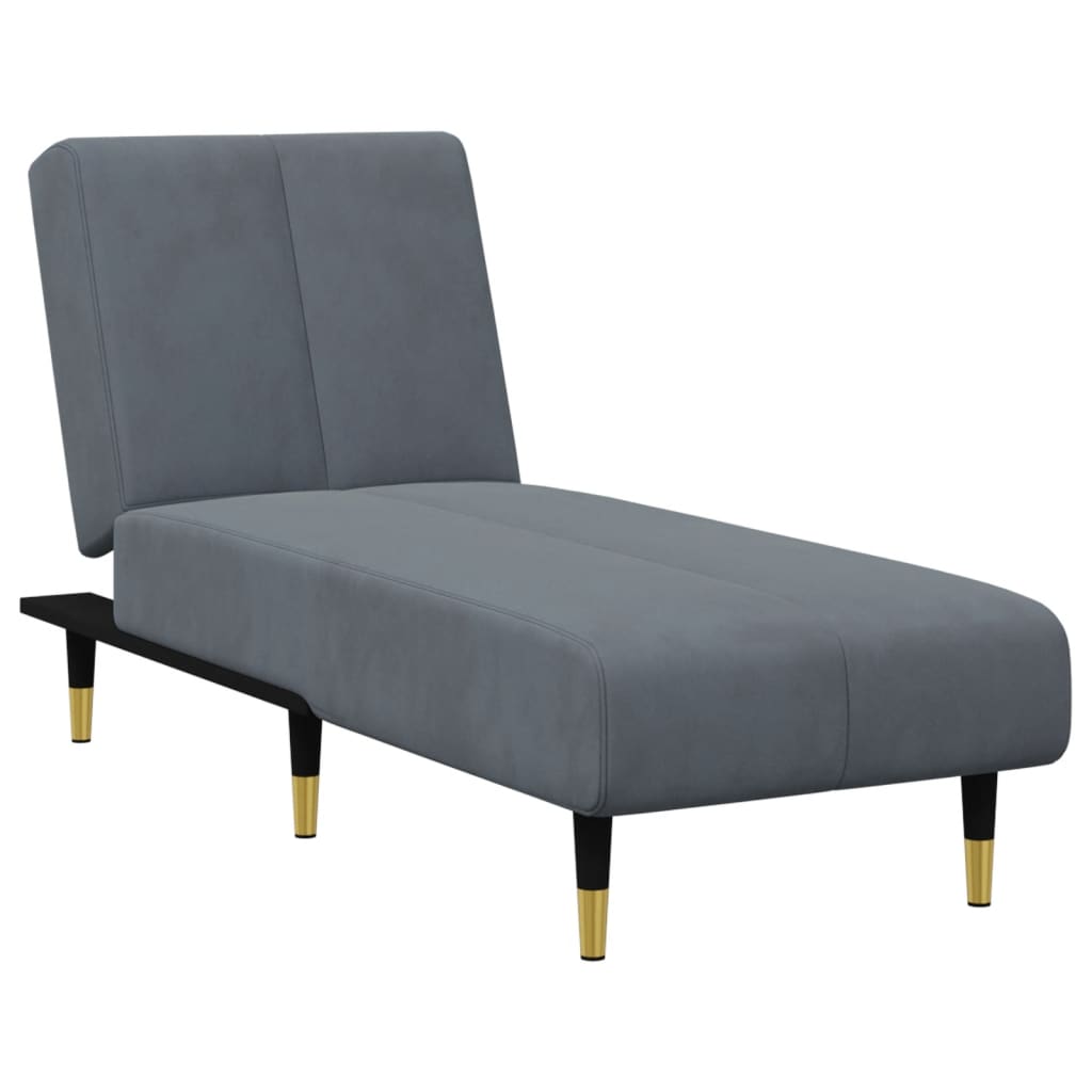 vidaXL Set canapea, 2 piese, gri închis, catifea vidaXL Set canapea, 2 piese, gri închis, catifea