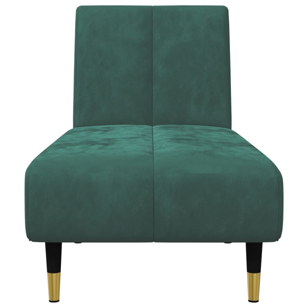 vidaXL Set canapele, 2 piese, verde închis, catifea