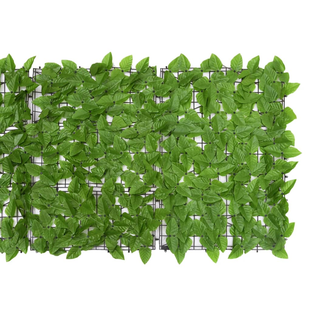 vidaXL Paravan de balcon, frunze verzi, 200x75 cm