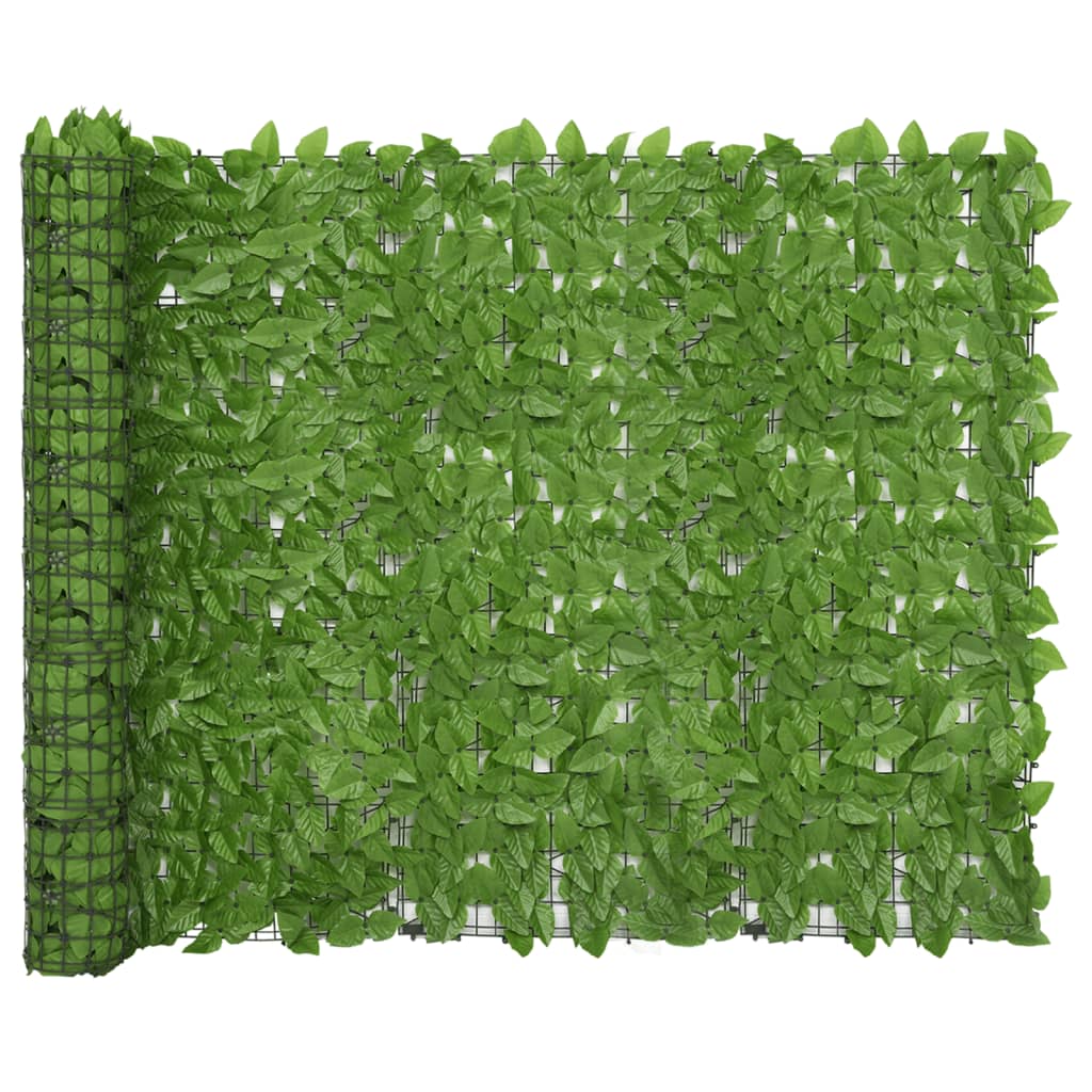 vidaXL Paravan intimitate de balcon din frunze verde 300x150 cm