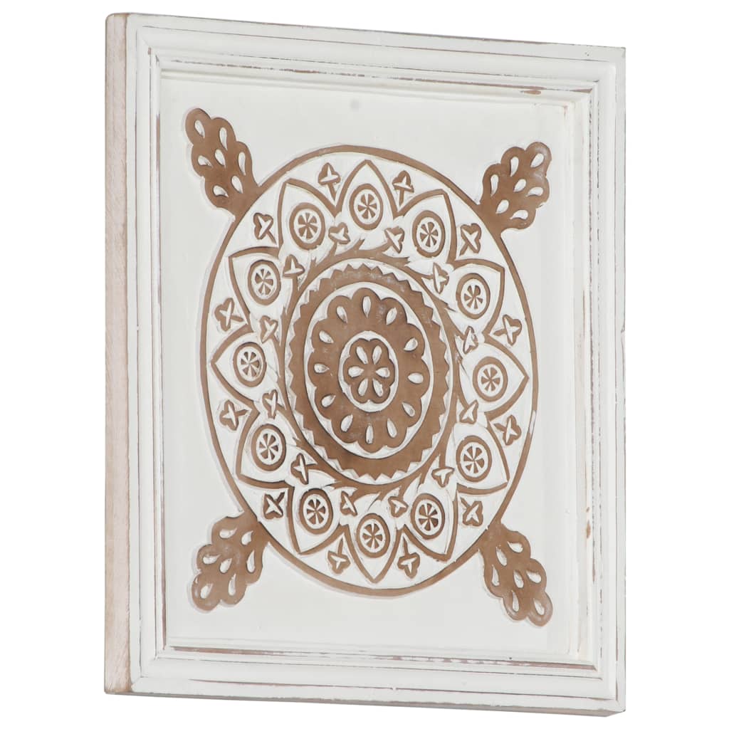 vidaXL Panouri de perete sculptate manual, 2 buc., 40x40x1,5 cm, MDF