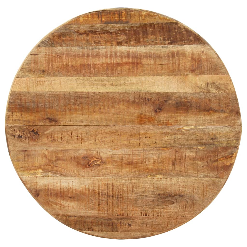 vidaXL Masă de bucătărie, 100x100x75 cm, lemn mango nefinisat, rotundă