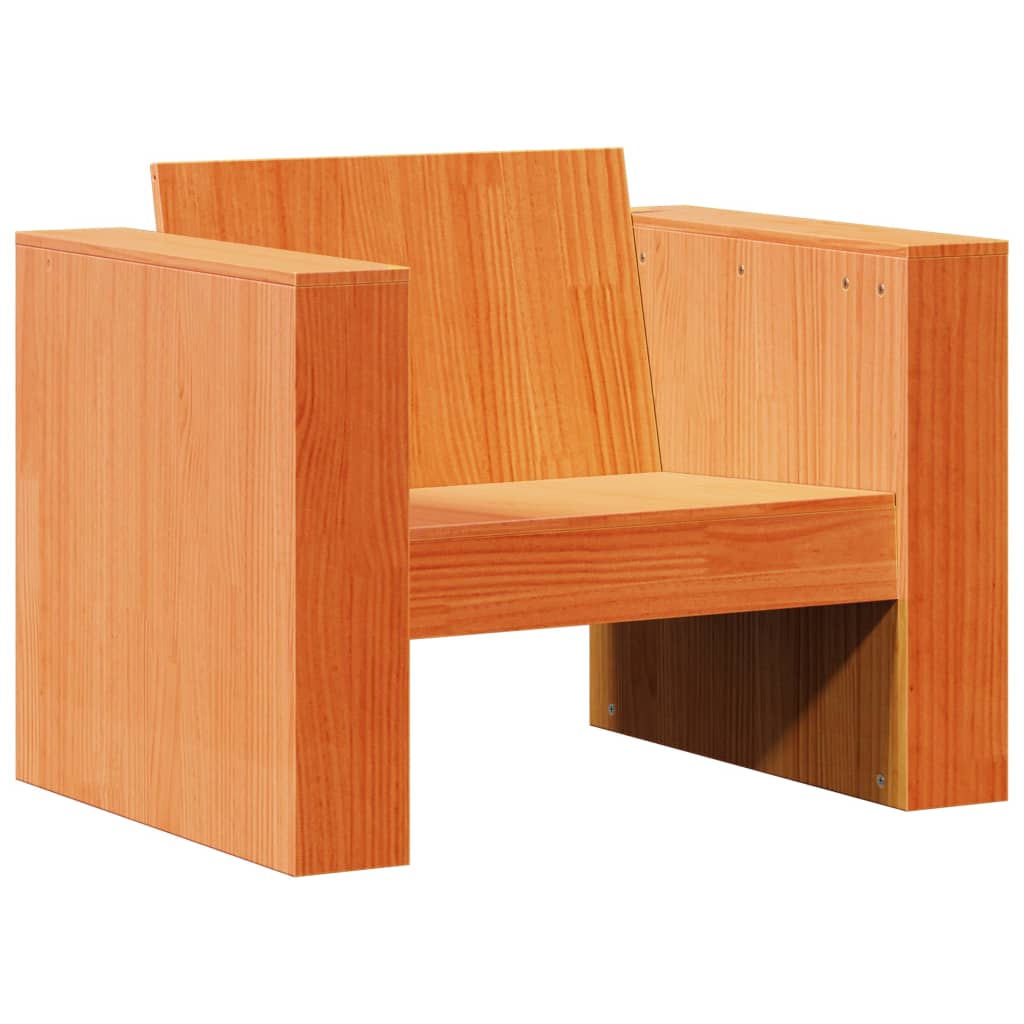 vidaXL Set mobilier grădină, 2 piese, maro ceruit, lemn masiv pin vidaXL Set mobilier grădină, 2 piese, maro ceruit, lemn masiv pin