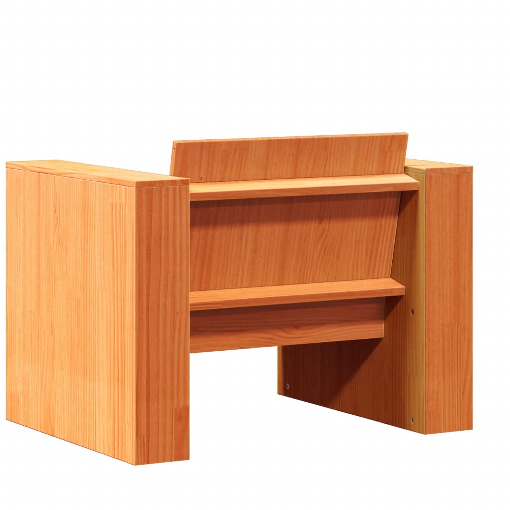 vidaXL Set mobilier grădină, 2 piese, maro ceruit, lemn masiv pin vidaXL Set mobilier grădină, 2 piese, maro ceruit, lemn masiv pin