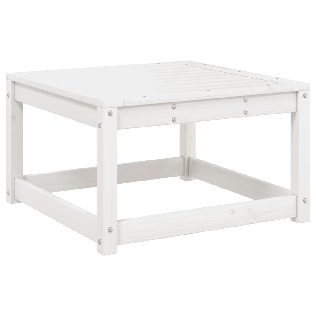vidaXL Set mobilier relaxare de grădină 5 piese alb lemn masiv de pin vidaXL Set mobilier relaxare de grădină 5 piese alb lemn masiv de pin