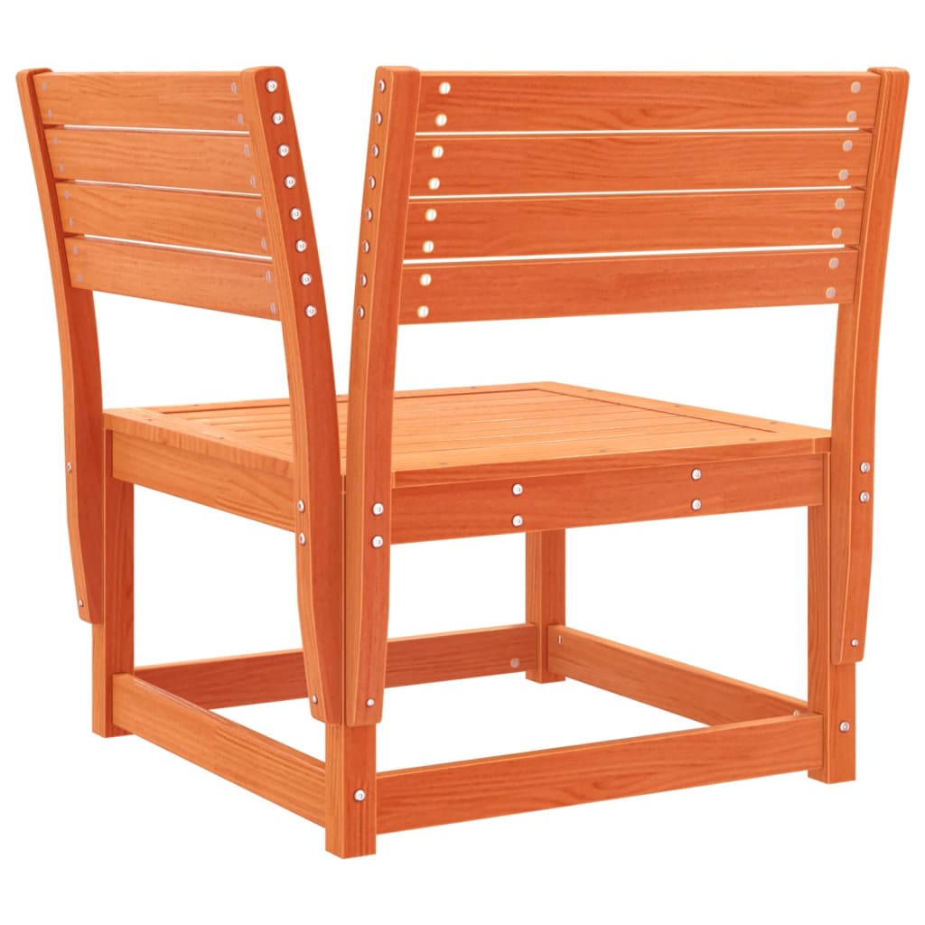vidaXL Set mobilier pentru grădină 7 piese,maro ceruit, lemn masiv pin vidaXL Set mobilier pentru grădină 7 piese,maro ceruit, lemn masiv pin