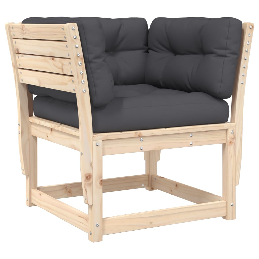 vidaXL Set mobilier de grădină cu perne, 8 piese, lemn masiv de pin vidaXL Set mobilier de grădină cu perne, 8 piese, lemn masiv de pin