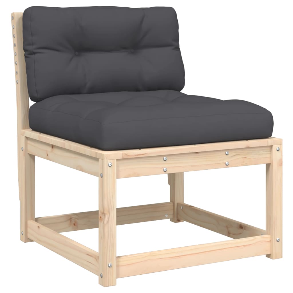 vidaXL Set mobilier de grădină cu perne, 8 piese, lemn masiv de pin vidaXL Set mobilier de grădină cu perne, 8 piese, lemn masiv de pin