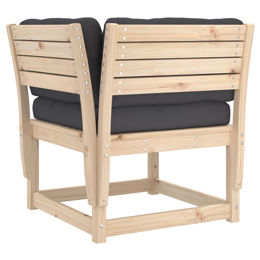 vidaXL Set mobilier de grădină cu perne, 8 piese, lemn masiv de pin vidaXL Set mobilier de grădină cu perne, 8 piese, lemn masiv de pin