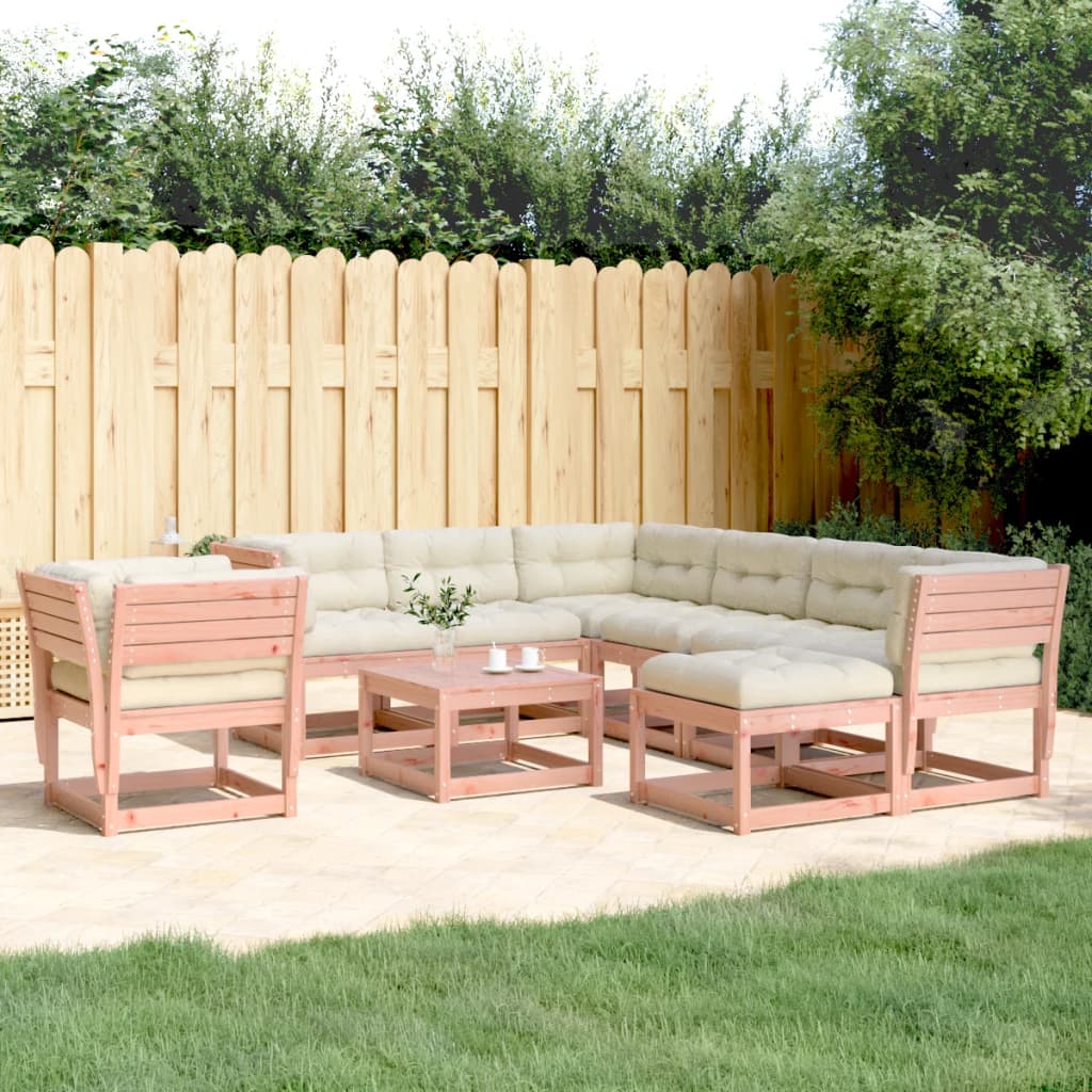 vidaXL Set mobilier de grădină cu perne, 8 piese, lemn masiv douglas vidaXL Set mobilier de grădină cu perne, 8 piese, lemn masiv douglas