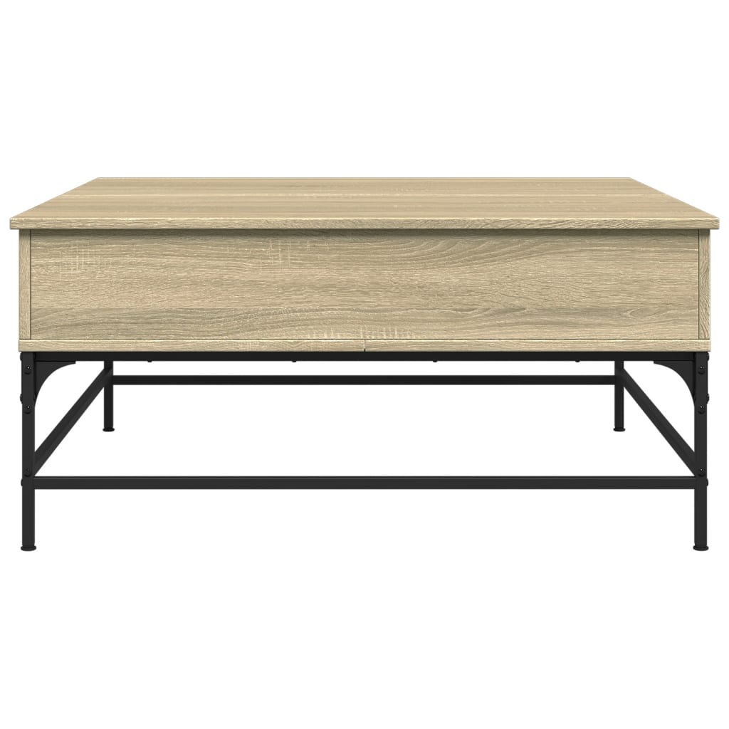 vidaXL Măsuță cafea stejar sonoma 95x95x45 cm lemn prelucrat și metal vidaXL Măsuță cafea stejar sonoma 95x95x45 cm lemn prelucrat și metal