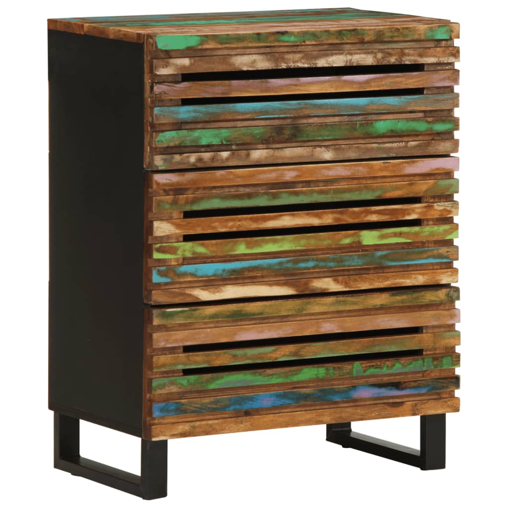 vidaXL Dulapuri, 3 buc., 60x34x75 cm, lemn masiv de acacia