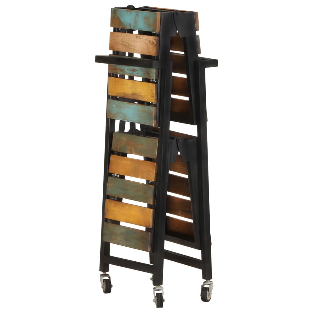 vidaXL Cărucior de bucătărie, 87x36x81 cm, lemn masiv reciclat vidaXL Cărucior de bucătărie, 87x36x81 cm, lemn masiv reciclat