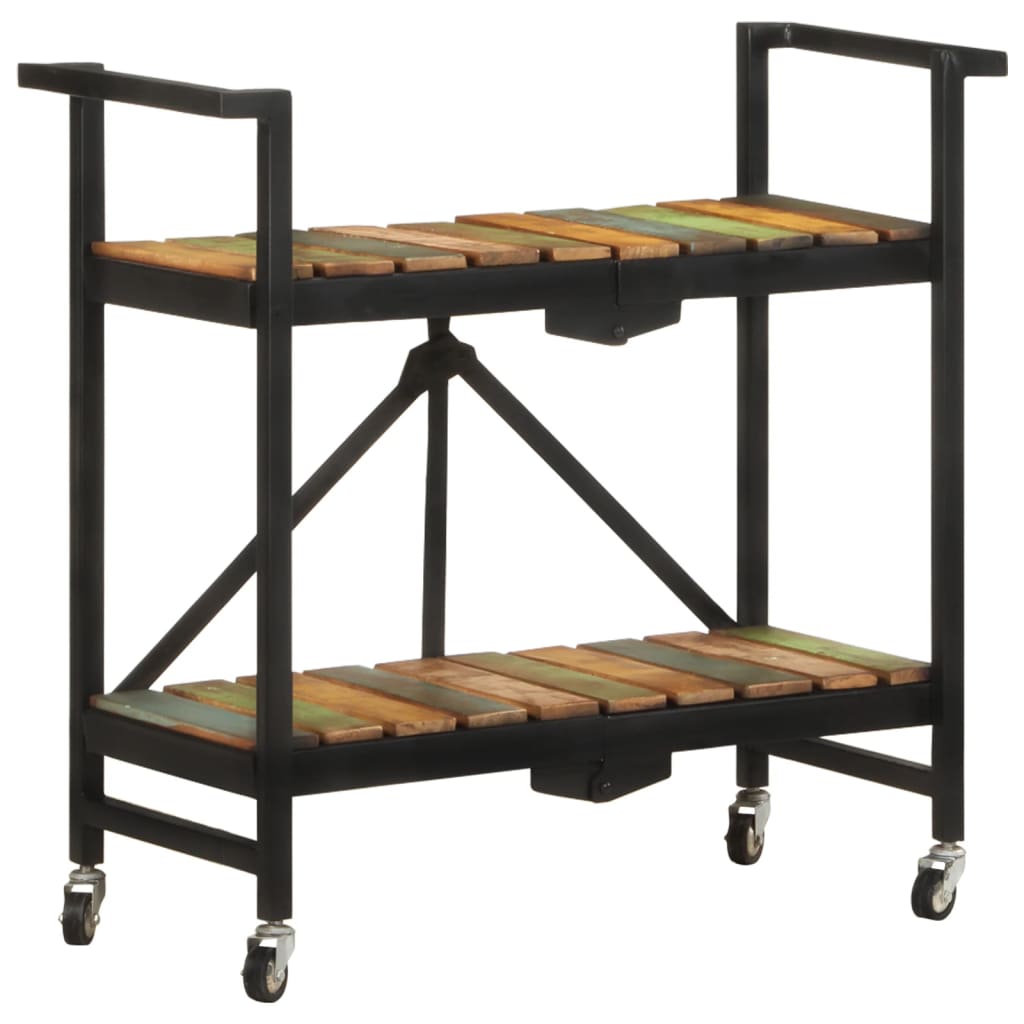 vidaXL Cărucior de bucătărie, 87x36x81 cm, lemn masiv reciclat vidaXL Cărucior de bucătărie, 87x36x81 cm, lemn masiv reciclat