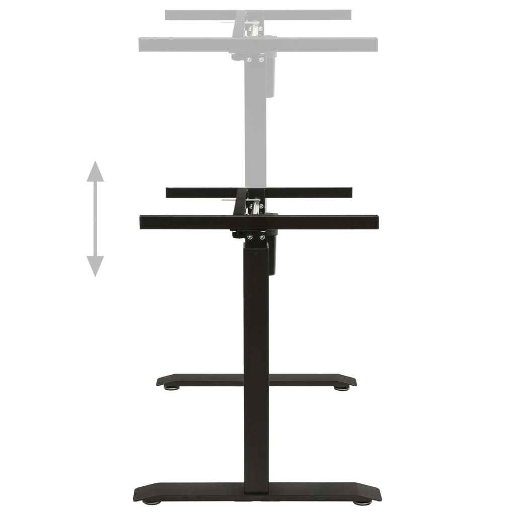 vidaXL Cadru de birou electric motorizat, înălțime reglabilă, negru vidaXL Cadru de birou electric motorizat, înălțime reglabilă, negru